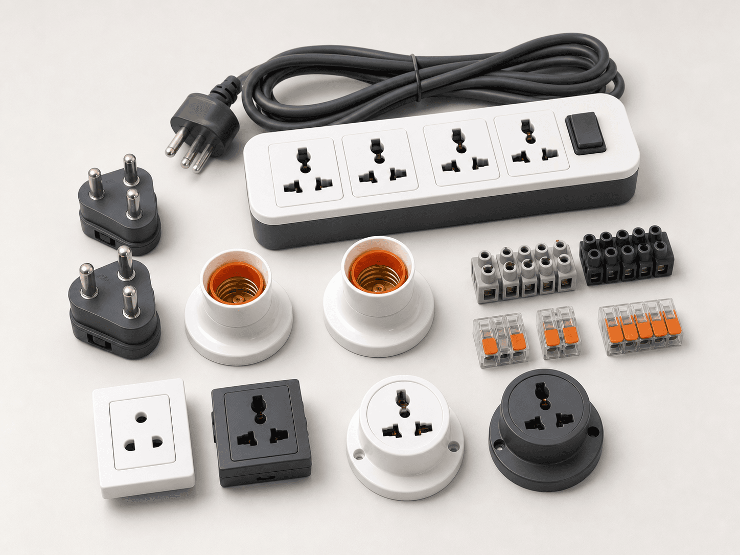 Plugs, holders, connectors and everyday electrical accessories